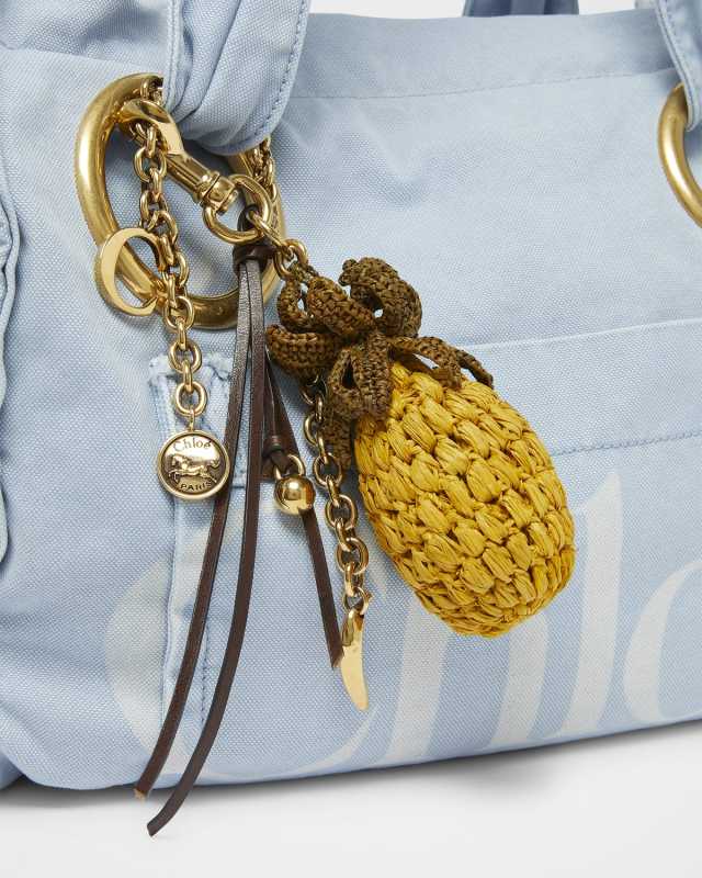 Crochet Pineapple Bag Charm